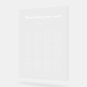 Stijlvolle retro bruiloft zitgrafiek Duidelijk tek Acryl Bord (Hoek)