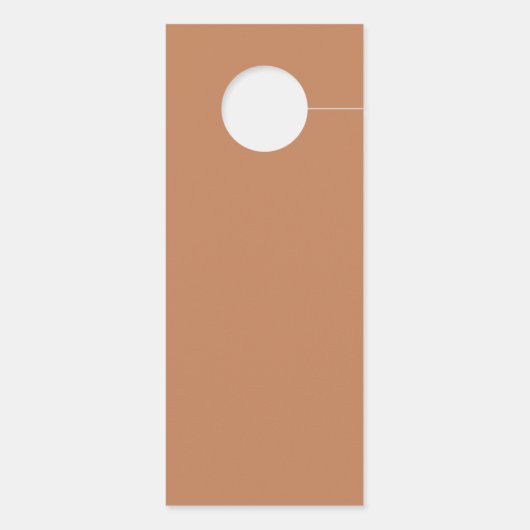 Stijlvolle retro Bruine suiker Bruiloft Niet store Deurhanger (Achterkant)