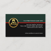 Stijlvolle Retro Chauffeur Lagen Visitekaartje (Achterkant)