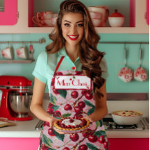 Stijlvolle retro 'Cherry Pop' roze gepersonaliseer