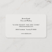 Stijlvolle Retro Chic Gold Circles Patroon Zwart L Visitekaartje (Achterkant)