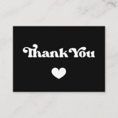 Stijlvolle retro Dank u pakket bijsluiter Visitekaartje (Voorkant)