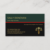 Stijlvolle Retro Layer Red Line Juridisch adviseur Visitekaartje (Voorkant)