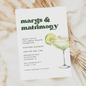 Stijlvolle Retro Margs en Huwelijk Vrijgezellenfee Kaart