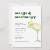 Stijlvolle Retro Margs en Huwelijk Vrijgezellenfee Kaart (Voorkant)