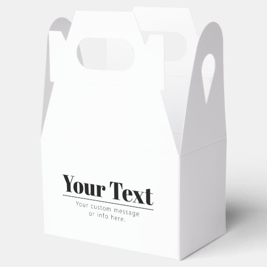 Stijlvolle Retro-modern Tekst | Zwart & Wit Bedankdoosjes (Geopend)