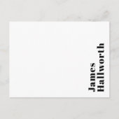 Stijlvolle retro moderne belettering | Bewerkbaar  Briefkaart (Voorkant)