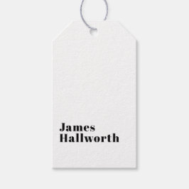 Stijlvolle retro moderne belettering | Bewerkbaar  Cadeaulabel