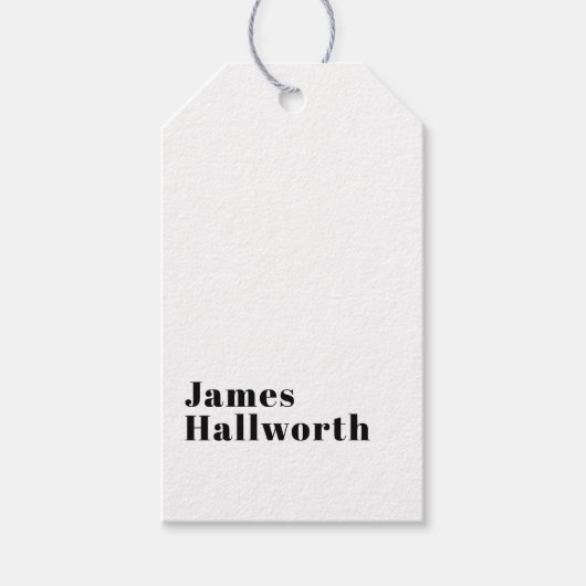 Stijlvolle retro moderne belettering | Bewerkbaar Cadeaulabel (Voorkant)