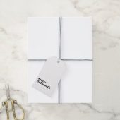 Stijlvolle retro moderne belettering | Bewerkbaar Cadeaulabel (Met Touw)