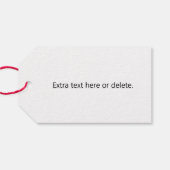 Stijlvolle retro moderne belettering | Bewerkbaar  Cadeaulabel (Achterkant Horizontaal)