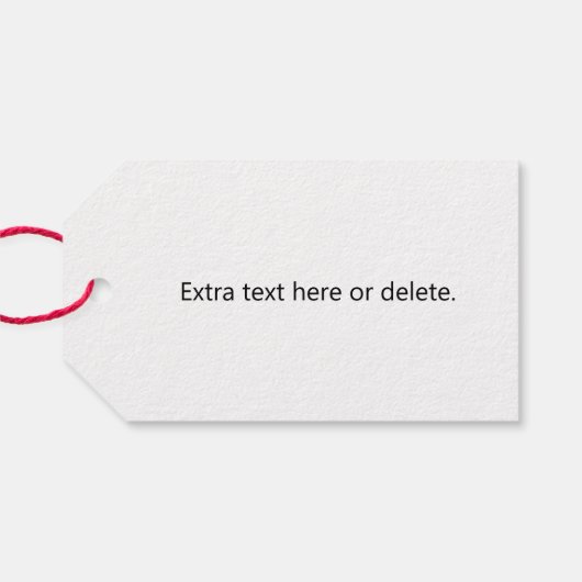 Stijlvolle retro moderne belettering | Bewerkbaar  Cadeaulabel (Achterkant Horizontaal)