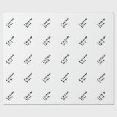 Stijlvolle retro moderne belettering | Bewerkbaar  Cadeaupapier (Vlak)