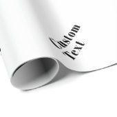 Stijlvolle retro moderne belettering | Bewerkbaar  Cadeaupapier (Rol Hoek)