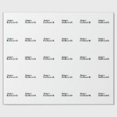 Stijlvolle retro moderne belettering | Bewerkbaar  Cadeaupapier (Vlak)