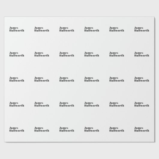 Stijlvolle retro moderne belettering | Bewerkbaar  Cadeaupapier (Vlak)