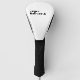 Stijlvolle retro moderne belettering | Bewerkbaar  Golfheadcover