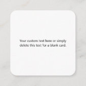 Stijlvolle retro moderne belettering | Bewerkbaar  Informatiekaartje (Achterkant)