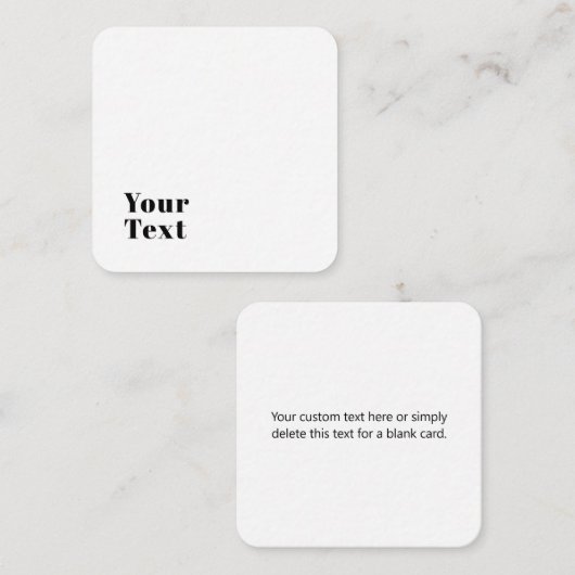 Stijlvolle retro moderne belettering | Bewerkbaar  Informatiekaartje (Voorkant / Achterkant)