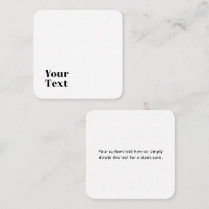 Stijlvolle retro moderne belettering Bewerkbaar Informatiekaartje