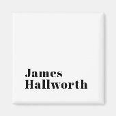 Stijlvolle retro moderne belettering | Bewerkbaar  Magneet (Voorkant)