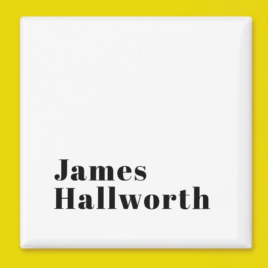 Stijlvolle retro moderne belettering | Bewerkbaar  Magneet