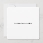 Stijlvolle retro moderne belettering | Bewerkbaar  Notitiekaartje (Achterkant)