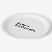 Stijlvolle retro moderne belettering | Bewerkbaar  Papieren Bordje (Gekanteld)