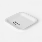 Stijlvolle retro moderne belettering | Bewerkbaar  Papieren Bordje (Gebogen)