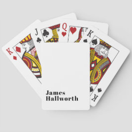 Stijlvolle retro moderne belettering | Bewerkbaar  Pokerkaarten