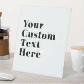 Stijlvolle retro moderne belettering | Bewerkbaar  Reclamebord Met Voetstuk (Insitu)