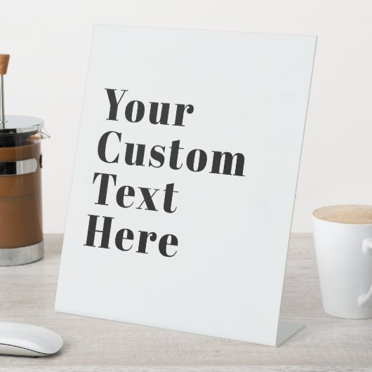 Stijlvolle retro moderne belettering | Bewerkbaar  Reclamebord Met Voetstuk (Insitu)