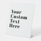 Stijlvolle retro moderne belettering | Bewerkbaar  Reclamebord Met Voetstuk (Voorkant)