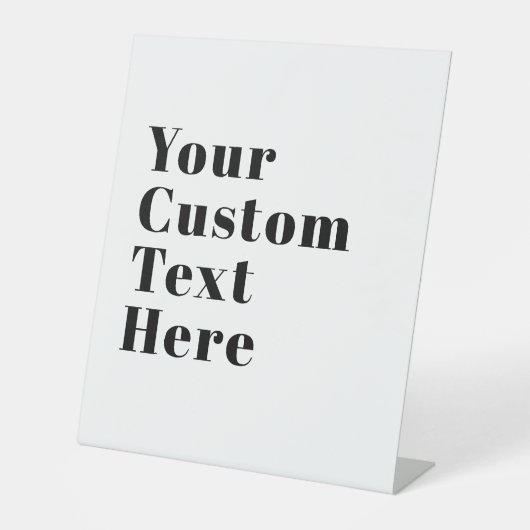 Stijlvolle retro moderne belettering | Bewerkbaar  Reclamebord Met Voetstuk (Voorkant)