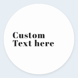 Stijlvolle retro moderne belettering | Bewerkbaar  Ronde Sticker