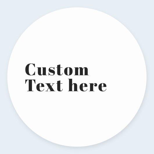 Stijlvolle retro moderne belettering | Bewerkbaar  Ronde Sticker