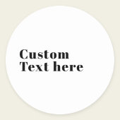 Stijlvolle retro moderne belettering | Bewerkbaar  Ronde Sticker