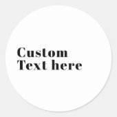 Stijlvolle retro moderne belettering | Bewerkbaar  Ronde Sticker (Voorkant)