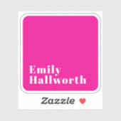 Stijlvolle retro moderne belettering | Bewerkbaar  Sticker (Vel)