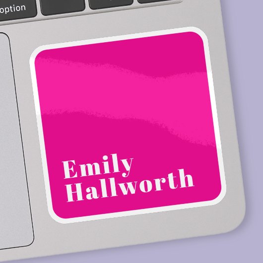 Stijlvolle retro moderne belettering | Bewerkbaar  Sticker