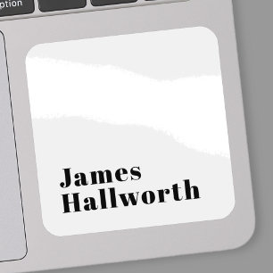 Stijlvolle retro moderne belettering   Bewerkbaar  Sticker