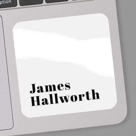 Stijlvolle retro moderne belettering | Bewerkbaar  Sticker