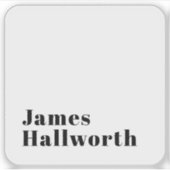 Stijlvolle retro moderne belettering | Bewerkbaar  Sticker (Voorkant)