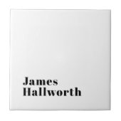 Stijlvolle retro moderne belettering | Bewerkbaar  Tegeltje (Voorkant)