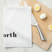 Stijlvolle retro moderne belettering | Bewerkbaar  Theedoek (Quarter Fold)