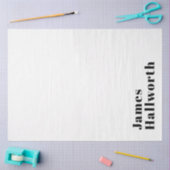 Stijlvolle retro moderne belettering | Bewerkbaar  Tissuepapier (Craft)