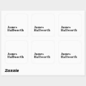 Stijlvolle retro moderne belettering | Bewerkbaar  Vierkante Sticker (Vel)