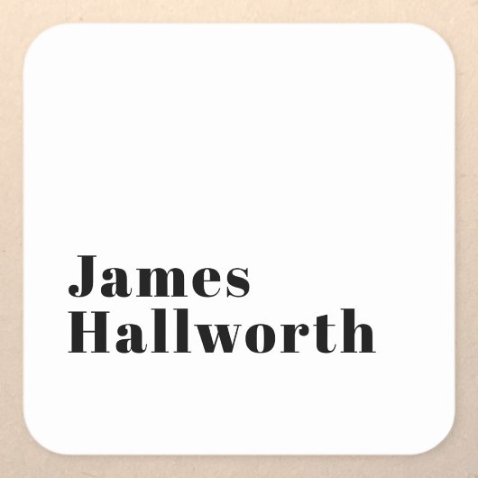 Stijlvolle retro moderne belettering | Bewerkbaar  Vierkante Sticker