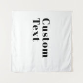 Stijlvolle retro moderne belettering | Bewerkbaar Wandkleed (Voorkant (horizontaal))