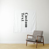 Stijlvolle retro moderne belettering | Bewerkbaar Wandkleed (In Situ (horizontaal))